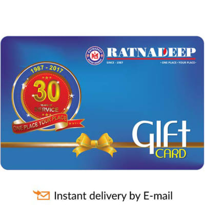 Ratnadeep Super Market E Gift Card: Gift/Send Single Pages Gifts Online