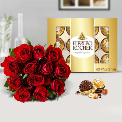 Buy/Send Rose and Ferrero Online | IGP | JVS1204800