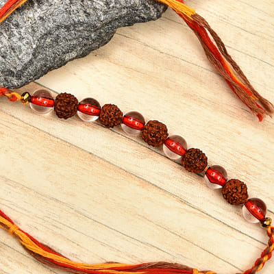Rudraksh Beaded Rakhi Thread