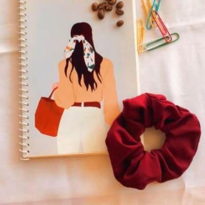Buy/Send Scrunchie Rosewood Cotton Single Piece Online | IGP | JVS1232025