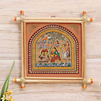 Shyam Sundaari Odisha Pattachitra Palm Leaf Painting: Gift/Send Home and  Living Gifts Online L11063599 |IGP.com