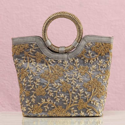 silk handbags online