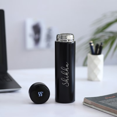 Sip Squad Personalized Smart LED Temperature Bottle