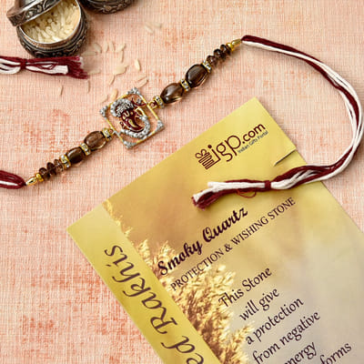 Smoky Quartz Stone Rakhi