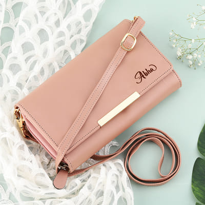 Freesya Personalized Initial Sling Bag – Lightweight Faux Leather Crossbody Purse For Women, Teacher Gifts & Travel - View #7