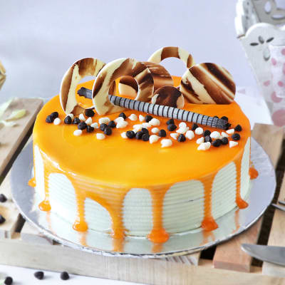 Order Eggless Butterscotch Cake Half Kg Online | IndiaCakes