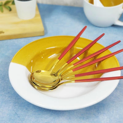 Send Spoons Buy/Send Spoons Red And Gold Set Of 6 Online | IGP | JVS1218238