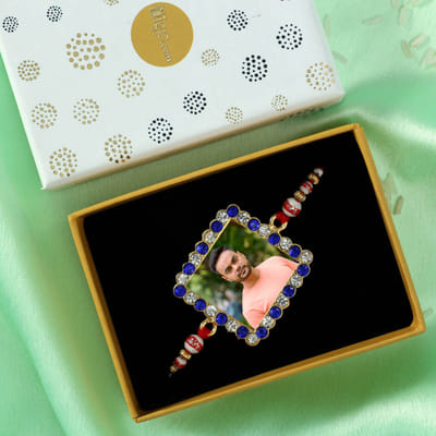 Square Dial Personalized Rakhi