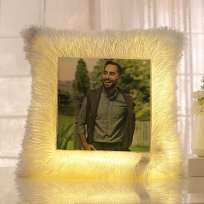 Suave Snuggler - Personalized LED Fur Cushion