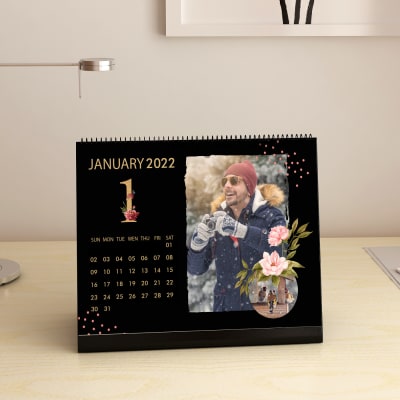 Table Calendar 2022 In Black: Gift/Send Home And Living Gifts Online J11123219 |Igp.com