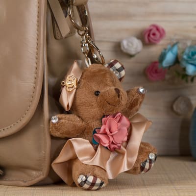 chic teddy keychain