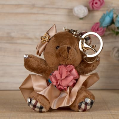 small teddy keychain