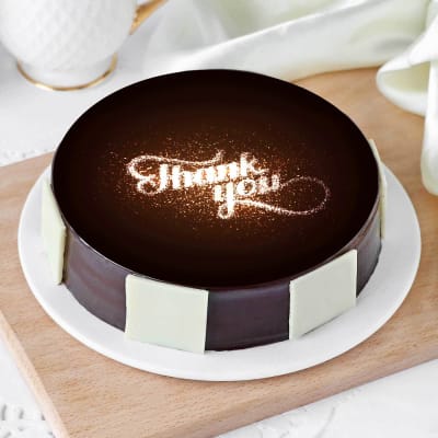 Buy/Send Thank You Caramel Chocolate Cake Online @ Rs. 1574 - SendBestGift