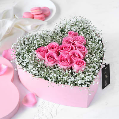 Order The Love Story Flowers Box Online at Best Price, Free Delivery ...