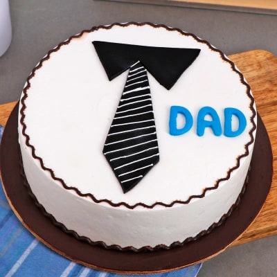 Tie Theme Cake For Dad Half Kg Gift Send Father S Day Gifts Online Hd Igp Com