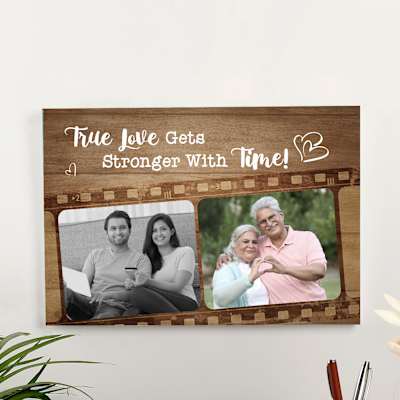 Timeless Love Personalized Canvas Photo Frame