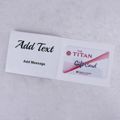 Titan 2000 Inr Personalised Gift Card