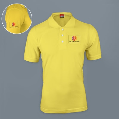 Titlis Polycotton Polo T shirt for Men Lemon Yellow : Gift/Send ...