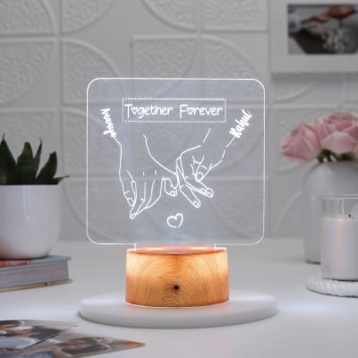 Together Forever Personalized LED Lamp