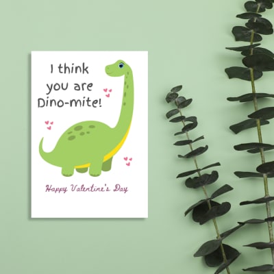 Buy/Send You Are Dino Mite Valentine's Day Greeting Card Single Piece ...