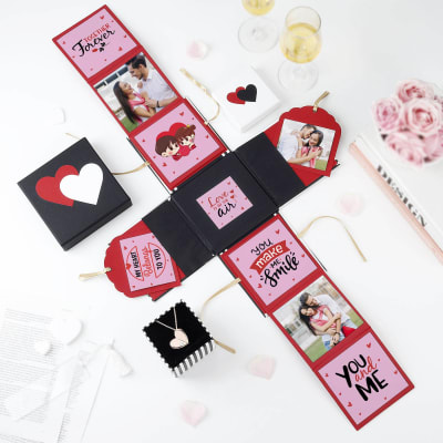 Buy/Send You Make Me Smile Personalized Pop Up Box With Pendant Chain ...