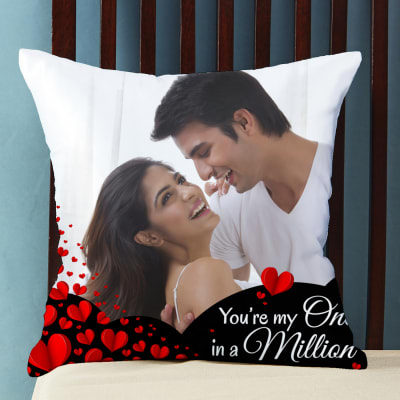 PERSONALISED CUSHION ADD YOUR NAMES LOVE ROMANTIC GIFT BIRTHDAY VALENTINE 7