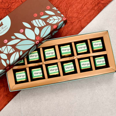 Yummy Mango Flavoured Dark Chocolate 12 Pcs : Gift/Send Gourmet Gifts ...