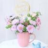 Buy Adorable Birthday Pink Floral Arrangement