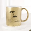 Gift Adventure Partners For Life Personalized Metallic Mug - Gold