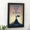 Gift All Dreams Are Crazy Personalized Acrylic Frame