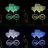 Shop All Hearts Personalized Multicolored LED Lamp