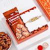 Antique Kundan Rakhi And Almonds Combo