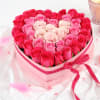 Buy Assorted Roses in Heart Shaped Gift Box (40 Stems)