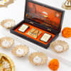 Ayodhya Ram Mandir - Charan Paduka Box With Candles Online