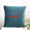 Gift Best Boyfriend Ever - Personalized Velvet Pocket Cushion - Blue