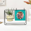 Gift Best Dad Personalized Polaroid With Swing Planter