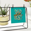 Buy Best Dad Personalized Polaroid With Swing Planter