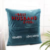 Shop Best Husband Ever - Personalized Velvet Pocket Cushion - Blue