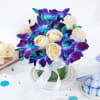 Buy Blend Of Purity Roses And Orchid Arrangement