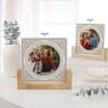 Blossoming Love Personalized Acrylic Frame With Wooden Base Online