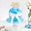 Gift Blue Chocolate Pinata Ball Cake for Birthday (750 Grams)