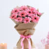 Gift Bouquet of 10 Pink Gerberas