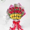 Gift Bouquet of Red and Yellow Roses