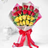 Bouquet of Red and Yellow Roses Online