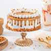 Gift Caramel Drip Crunch Cake