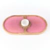 Buy Chip And Dip Platter - Oval - Blush Pink - Single Piece