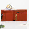 Gift Classy Genuine Leather Wallet - Tan