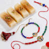 Colourful Bhaiya Bhabhi Rakhi With Sweets