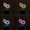 Buy Couple Ring Personalized LED Lamp - Black Base