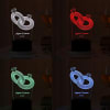 Shop Couple Ring Personalized LED Lamp - Black Base